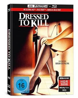 Dressed to Kill (Limited Mediabook, 4K Ultra HD+2 Blu-ray's) (1980) [4K Ultra HD] 