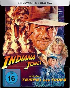 Indiana Jones und der Tempel des Todes (Limited Steelbook, 4K Ultra HD+Blu-ray) (1984) [4K Ultra HD] 
