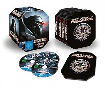 Battlestar Galactica Komplettbox (Limited Edition, 22 Discs) (2004) [Blu-ray] [Gebraucht - Zustand (Sehr Gut)] 