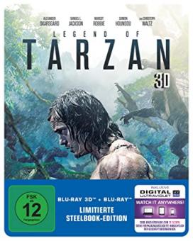 Legend of Tarzan (Limited Steelbook, 3D Blu-ray+Blu-ray) (2016) [Blu-ray] [Gebraucht - Zustand (Sehr Gut)] 