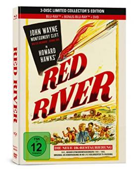 Red River (Limited Mediabook, 2 Blu-ray's+DVD) (1948) [Blu-ray] 