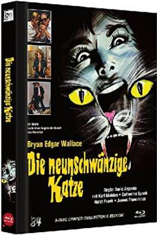 Die Neunschwänzige Katze (Limited Mediabook, 3 Disc, Blu-ray+2 DVDs, Cover A) (1971) [FSK 18] [Blu-ray] 