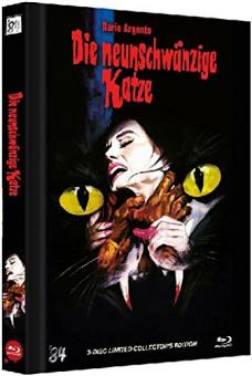 Die Neunschwänzige Katze (Limited Mediabook, 3 Disc, Blu-ray+2 DVDs, Cover C) (1971) [FSK 18] [Blu-ray] 