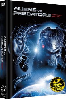 Aliens vs. Predator 2 (Extended Version, Limited Mediabook, Blu-ray+DVD, Cover A) (2007) [FSK 18] [Blu-ray] 