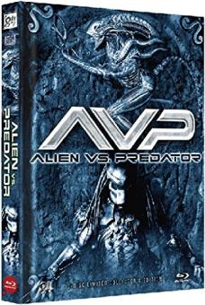 Alien vs. Predator (Limited 3 Disc Mediabook, 2 Blu-ray + DVD, Cover B) (2004) [Blu-ray] 