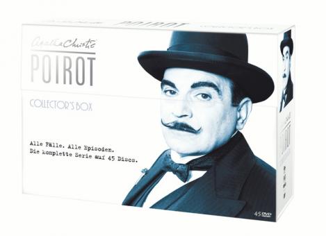 Agatha Christie - Poirot, Collector's Box. Alle Fälle. Alle Episoden. (45 DVDs Limited Edition) 