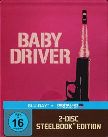 Baby Driver (2 Disc Limited Steelbook) (2017) [Blu-ray] 