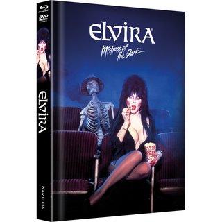 Elvira - Herrscherin der Dunkelheit (Limited Mediabook, Blu-ray+DVD, Black Cover) (1988) [Blu-ray] [Gebraucht - Zustand (Sehr Gut)] 