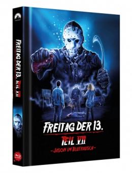 Freitag der 13. Teil 7 - Jason im Blutrausch (Limited Mediabook, Cover D) (1988) [FSK 18] [Blu-ray] 