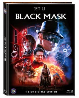 Black Mask (Limited Wattiertes 4 Disc Mediabook, 2 Blu-ray's+2 DVDs, 4 Schnittfassungen, Cover B) (1996) [FSK 18] [Blu-ray] 
