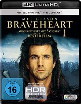Braveheart (4K Ultra HD+Blu-ray) (1995) [4K Ultra HD] [Gebraucht - Zustand (Sehr Gut)] 