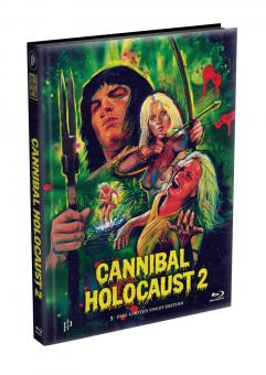 Amazonia: Cannibal Holocaust 2 (Limited Wattiertes Mediabook, Blu-ray+2 DVDs) (1984) [FSK 18] [Blu-ray] 