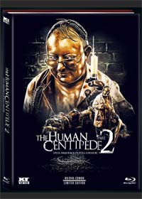 The Human Centipede 2 (Limited Collectors Mediabook, Blu-ray+DVD) (Color Version) (2011) [FSK 18] [Blu-ray] 