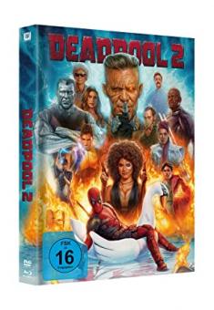 Deadpool 2 (Limited Mediabook, 3 Discs inkl. Super Duper Cut, 2 Blu-ray's+DVD, Cover Swan) (2018) [Blu-ray] 