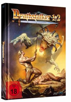 Deathstalker 1 + 2 (2 Disc Limited Mediabook, Blu-ray+DVD, Cover B) (1983) [FSK 18] [Blu-ray] 