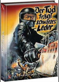 Der Tod trägt schwarzes Leder (3 Disc Limited Mediabook, Blu-ray+2 DVDs) (1974) [FSK 18] [Blu-ray] [Gebraucht - Zustand (Sehr Gut)] 