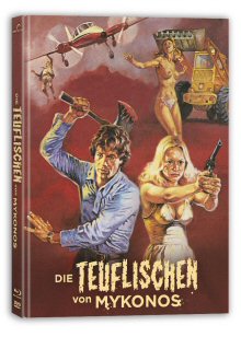 Die Teuflischen von Mykonos (3 Disc Limited Mediabook, Blu-ray+DVD, Cover A) (1975) [FSK 18] [Blu-ray] 