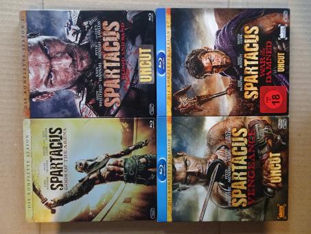 Spartacus (Die komplette Serie, Uncut, Alle 4 Staffeln Package) [FSK 18] [Blu-ray] [Gebraucht - Zustand (Sehr Gut)] 