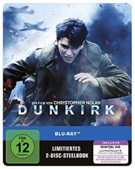 Dunkirk (2 Disc Limited Steelbook) (2017) [Blu-ray] [Gebraucht - Zustand (Sehr Gut)] 