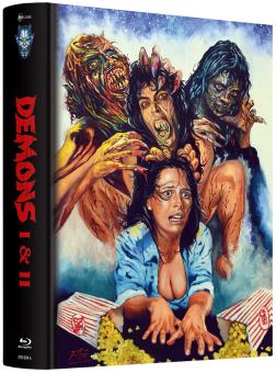 Demons 1+2 (Limited Prestige Mediabook, 2 Discs, Cover A) [FSK 18] [Blu-ray] 