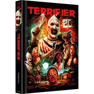 Terrifier (Limited Mediabook, Blu-ray+DVD, Cover E) (2016) [FSK 18] [Blu-ray] 