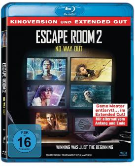 Escape Room 2: No Way Out - Kinofassung inkl. extended Version (2021) [Blu-ray] [Gebraucht - Zustand (Sehr Gut)] 