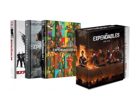 The Expendables Trilogy (Limited Uncut Mediabooks im Schuber, Blu-ray+DVD, 6 Discs) [FSK 18] [Blu-ray] 