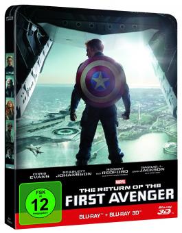Captain America: The Winter Soldier/The Return of the First Avenger (Limited Steelbook, 3D Blu-ray+Blu-ray) (2014) [3D Blu-ray] 