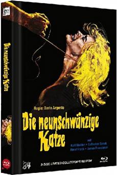 Die Neunschwänzige Katze (Limited Mediabook, 3 Disc, Blu-ray+2 DVDs, Cover B) (1971) [FSK 18] [Blu-ray] 