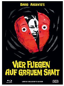 Vier Fliegen auf Grauem Samt (Limited Mediabook, Blu-ray+2 DVDs, Cover A) (1971) [FSK 18] [Blu-ray] 