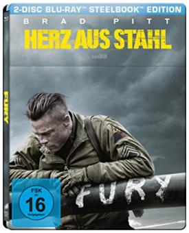 Fury - Herz aus Stahl (Limited Steelbook) (2014) [Blu-ray] [Gebraucht - Zustand (Sehr Gut)] 