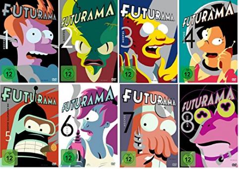 Futurama - Staffel 1+2+3+4+5+6+7+8 (Komplettset) [Gebraucht - Zustand (Sehr Gut)] 