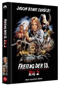 Freitag der 13. Teil 2 (Limited Collector's Edition Mediabook, Cover D) (1981) [FSK 18] [Blu-ray] 