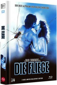 Die Fliege (Limited Mediabook, Blu-ray+DVD, Cover B) (1986) [FSK 18] [Blu-ray] 