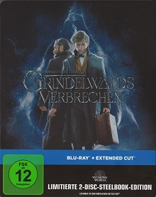 Phantastische Tierwesen: Grindelwalds Verbrechen (Kinofassung+Extended Cut, Limited Steelbook) (2018) [Blu-ray] 