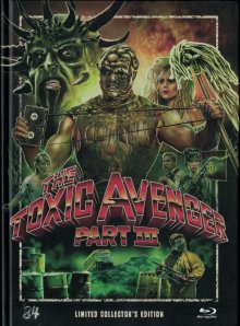 The Toxic Avenger 3 - Toxies letzte Schlacht (Limited Mediabook) (1989) [FSK 18] [Blu-ray] 