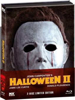 Halloween 2 (Uncut, Limited Wattiertes Mediabook, Blu-ray+DVD, Cover A) (1981) [FSK 18] [Blu-ray] 