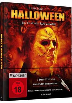 Halloween (Director's Cut, Limited Mediabook, 3 Discs) (2007) [FSK 18] [Blu-ray] 