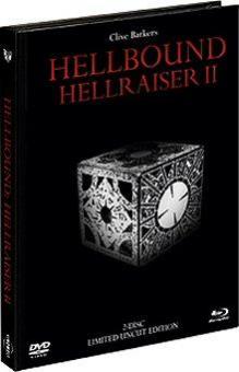 Hellraiser 2 - Hellbound (2 Disc Limited Mediabook, Blu-ray + DVD) (Black Edition) (1988) [FSK 18] [Blu-ray] 