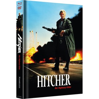 Hitcher, der Highway Killer (Limited Mediabook, Blu-ray+DVD, Cover C) (1986) [FSK 18] [Blu-ray] 