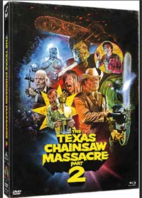 The Texas Chainsaw Massacre 2 (Limited Mediabook, 2 Blu-ray's+DVD) (1986) [FSK 18] [Blu-ray] 