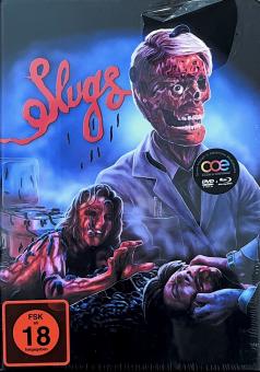 Slugs (3 Disc Limited Mediabook, Blu-ray+2 DVDs, Cover A) (1988) [FSK 18] [Blu-ray] 