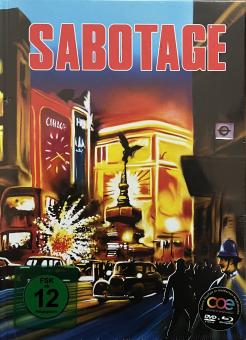 Sabotage (Limited Mediabook, Blu-ray+DVD, Cover B) (1936) [Blu-ray] 