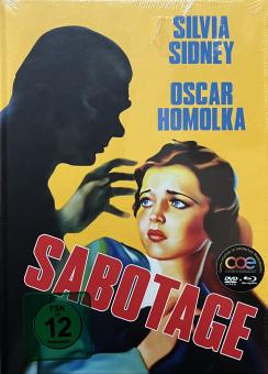 Sabotage (Limited Mediabook, Blu-ray+DVD, Cover A) (1936) [Blu-ray] 