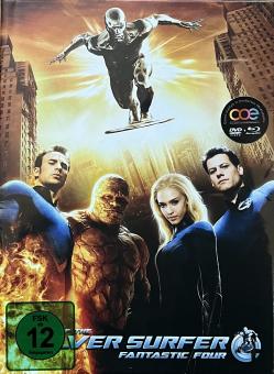 Fantastic Four - Rise of the Silver Surfer (Limited Mediabook, Blu-ray+DVD, Cover A) (2007) [Blu-ray] 