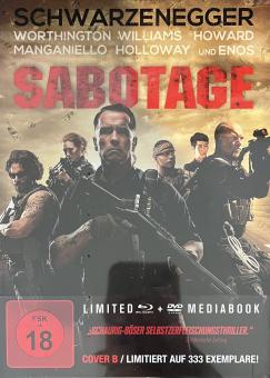 Sabotage - Limited Mediabook Edition (Blu-ray+DVD, Cover B) (2014) [FSK 18] [Blu-ray] 