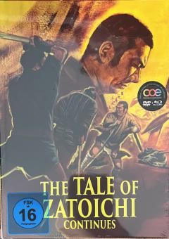 The Tale of Zatoichi Continues (Limited Mediabook, Blu-ray+DVD, Cover A) (1962) [Blu-ray] 
