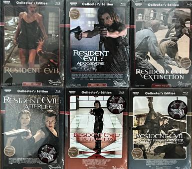 Resident Evil 1-6 (Limited Mediabook, 4K Ultra HD+Blu-ray, Cover C) (6 Mediabooks) [4K Ultra HD] 