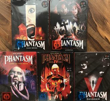 Phantasm 1-5 (5 Mediabooks, Blu-ray+DVD) (1979–2016) [FSK 18] [Blu-ray] 