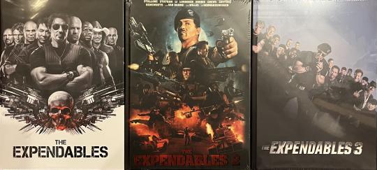 The Expendables 1-3 (Limited Uncut Mediabooks, Blu-ray+DVD, Cover A) [FSK 18] [Blu-ray] 